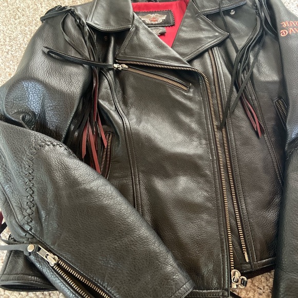 Harley Davidsons leather motorcycle jacket - Picture 2 of 4